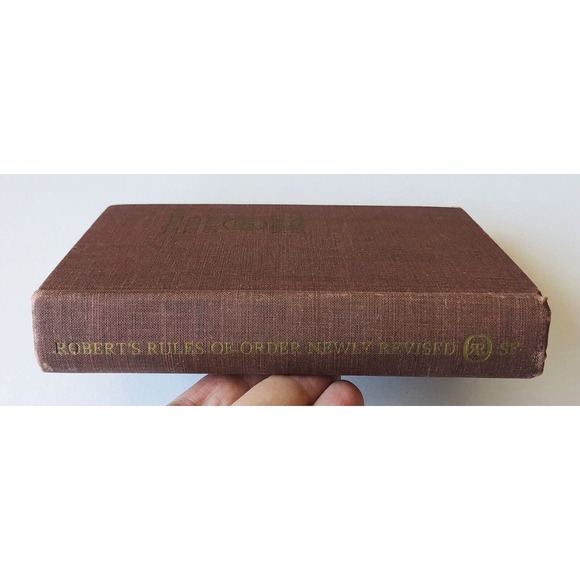Vintage 1970 Robert’s Rules of Order HC Cloth Book Parliamentary Procedure Laws - Picture 14 of 14